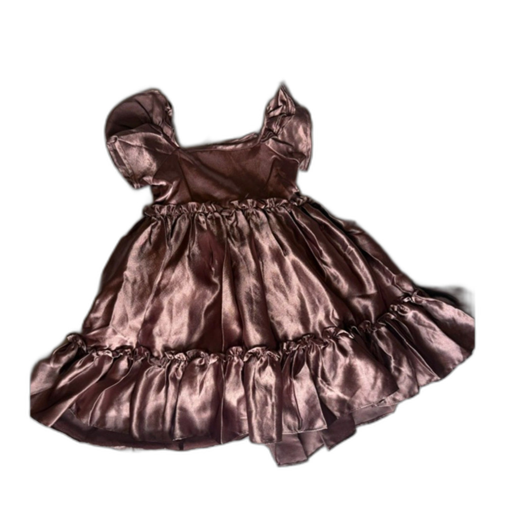 Joyfolie Mia Joy Mauve satin dress Girls size 4